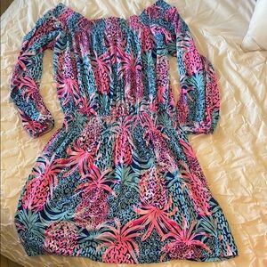 Vibrant Off-Shoulder Dress
